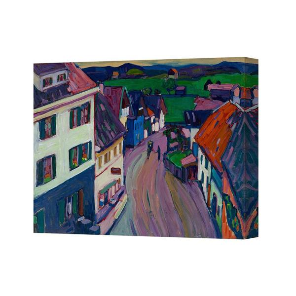 Benjamin Tate Design Colorful Village Street Canvas Art Print Landscape Painting