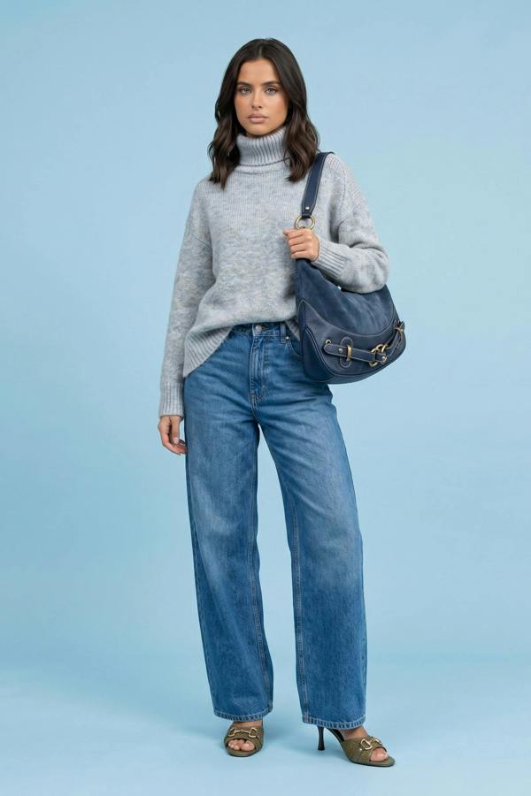 Urban Bliss Wool Blend Saddle Sleeve Jumper