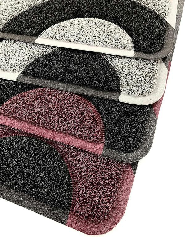 Nicoman Geo Circle Spaghetti Doormat 90x60cm - Purple