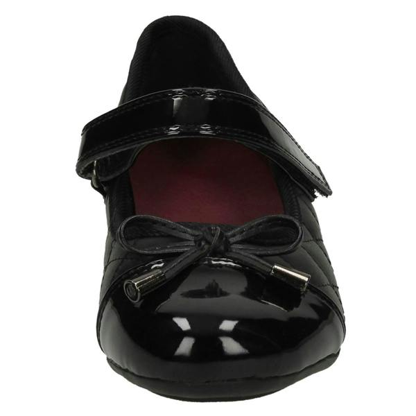 Cool For School Girls Cool For School Mary School Shoes with Adjustable Strap and Bow Design