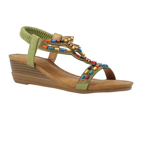 Lunar Womens Epsom Sandals - Green