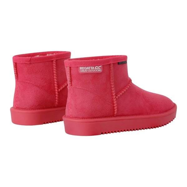 Regatta Childrens/Kids Risely Faux Fur Lined Waterproof Snow Boots - Pink Potion