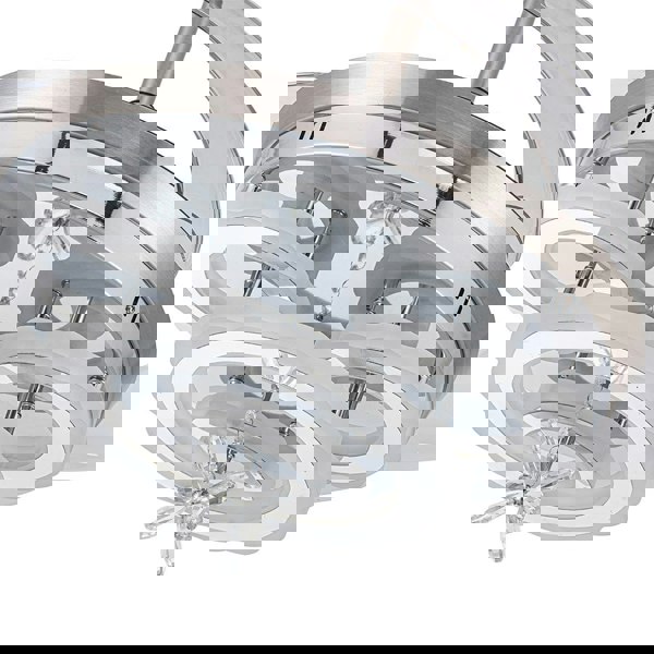 3 Light Changing Acrylic Ceiling Fan for Bedroom Living Room Ceiling Fans Living and Home 