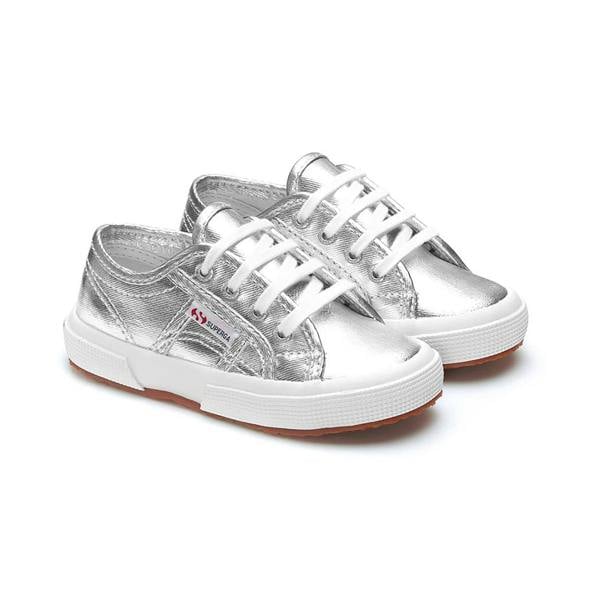 Superga Childrens/Kids 2750 Cotmetu Trainers - Silver - 