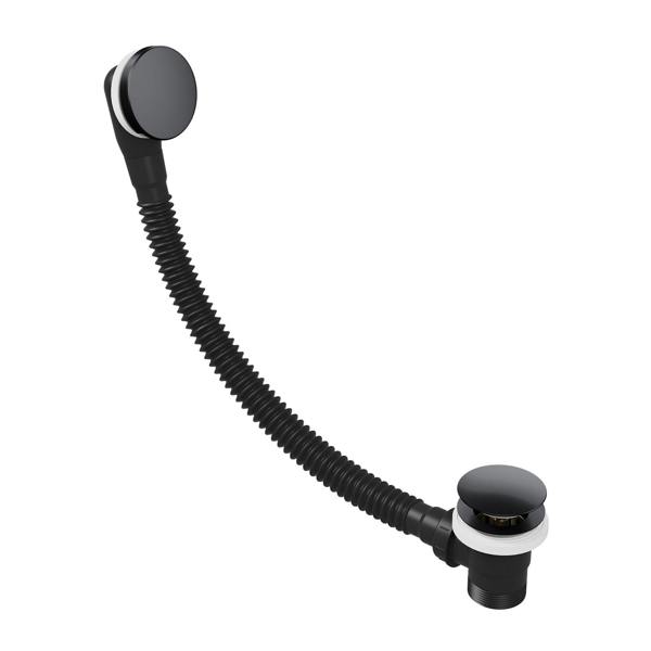 Flode Easy Clean Push Button Bath Waste - Matt Black