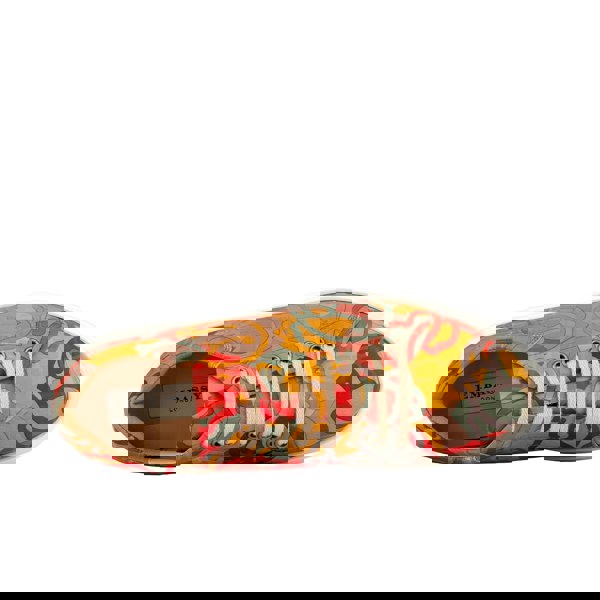 Embassy London Sun City - Multi Print - Men's white sole trainer in eye catching soft leather