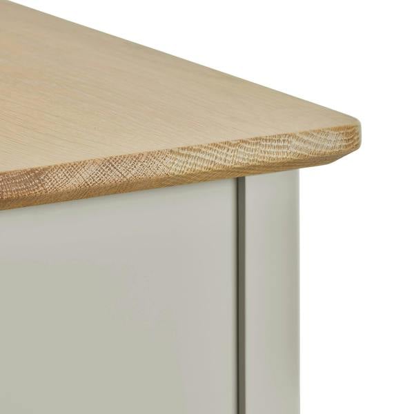 Statement Furniture Pembroke Bedside Table with 3 Drawers and Oak Top