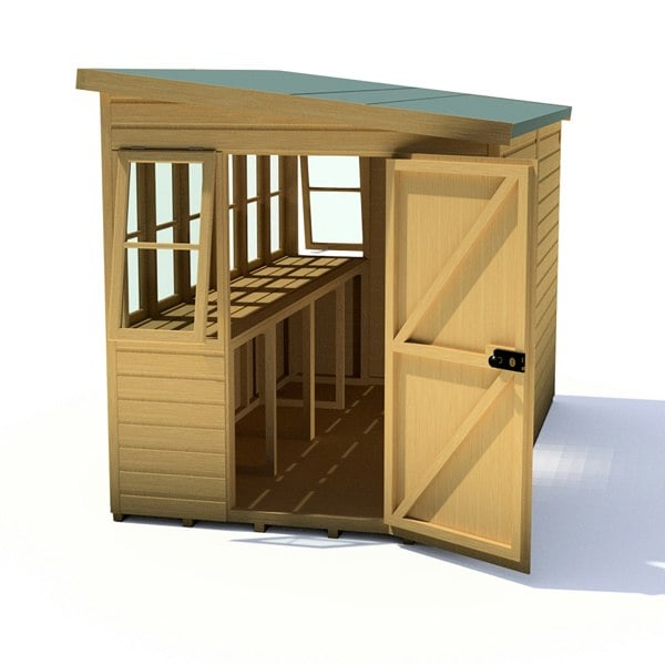 8x6 Sun Pent Potting Shed - Best Shed