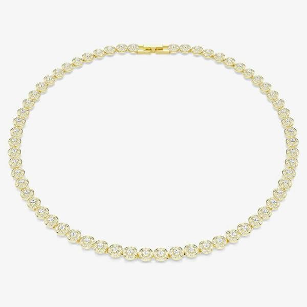 Swarovski Una Angelic Gold Tone Plated White Crystal Necklace 5751560