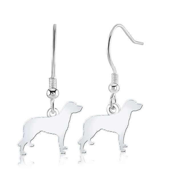 Mylee London Large Munsterlander Silhouette Silver Earrings