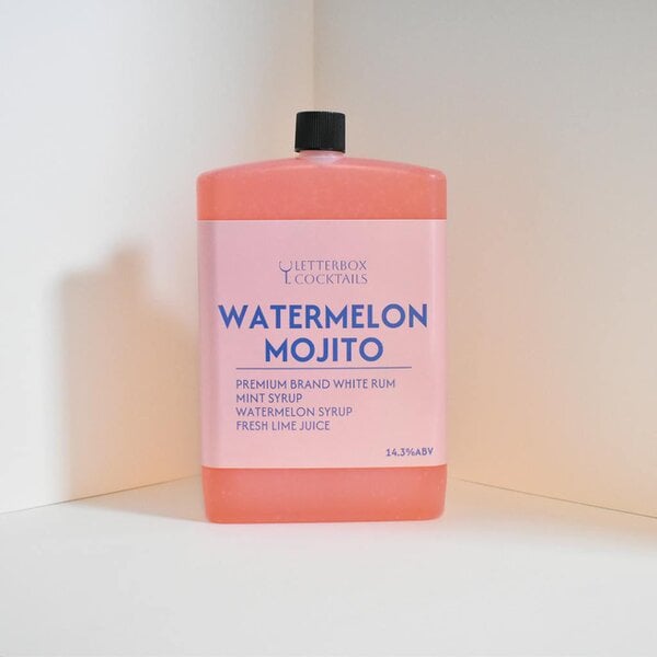 Letterbox Cocktails Watermelon Mojito Mini Cocktail - 100ml Letterbox Gift
