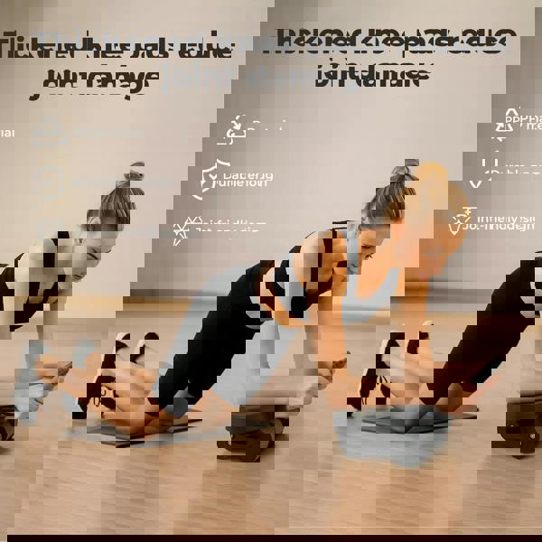 Centra Healthy Belly Wheel Auto Rebound Ab Roller 4 Wheel Soft Elbow Knee Pads