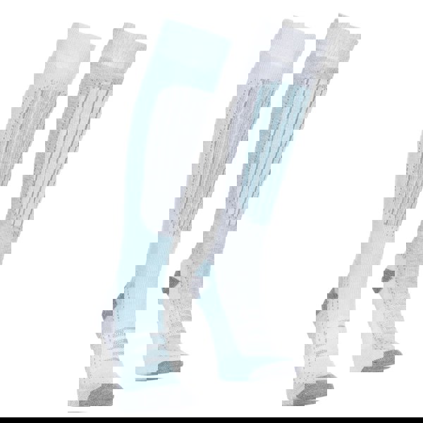 Trespass Womens/Ladies Janus II Ski Socks (Pack Of 2) - Mist/aqua