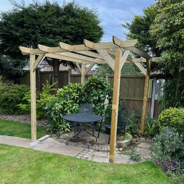 LayzeePergola Heavy Duty Timber Pergola | Complete DIY Kit | Slow Grown Spruce.
