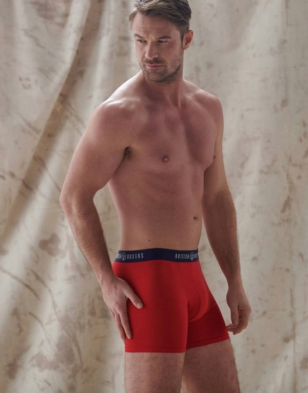 Bamboo Stretch Trunks – Bright Red - British Boxers