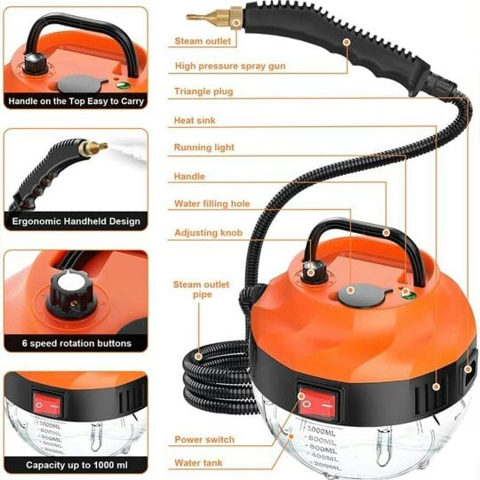 Havendro Portable Handheld Steam Cleaner High Temperature Steam Cleaning Machine