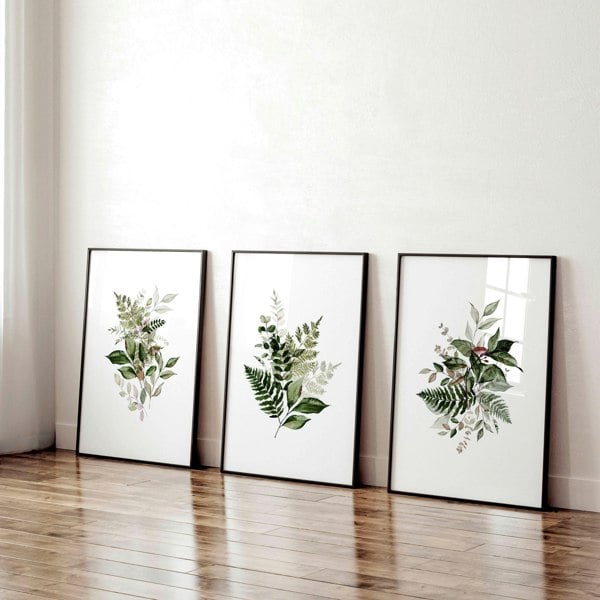 Wall decor in office | set of 3 framed wall art