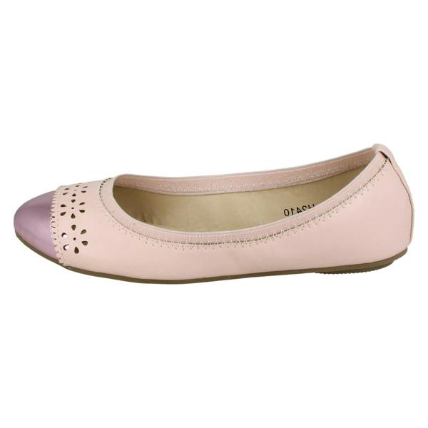 Spot On Girls Spot On Metallic Toecap Ballerina Shoes H2410