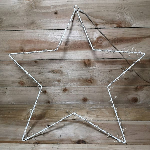 Samuel Alexander 60cm Large Christmas Animated LED Star Silhouette 280 LED Outdoor Garden Decoration