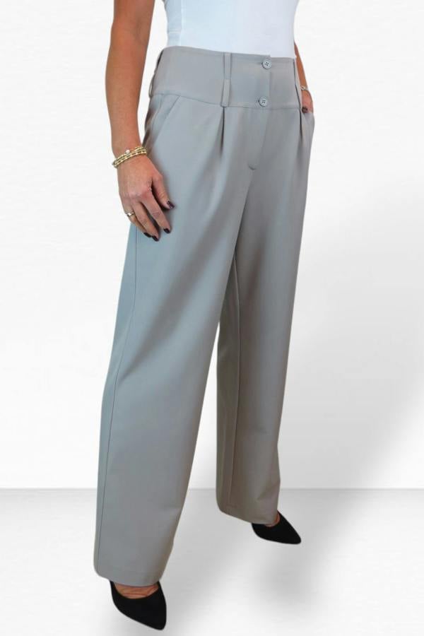 Paulo Due Women's Tailored Wide Leg Office Trousers