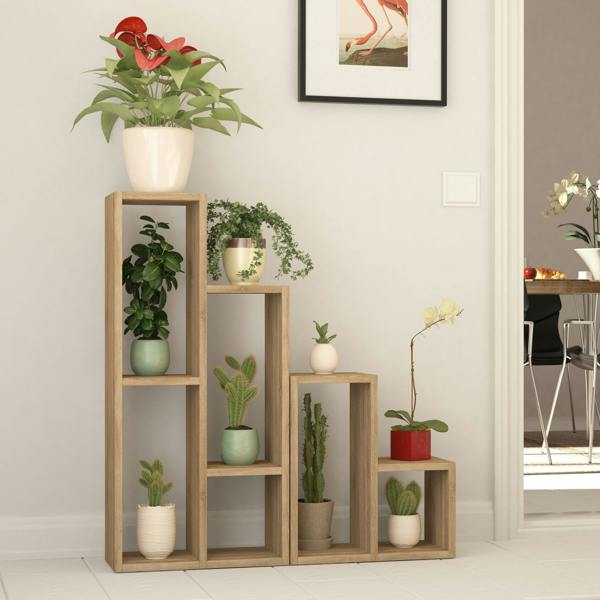 Decortie Sule Modern Plant Stand Multipurpose 2-Piece Display H 89cm