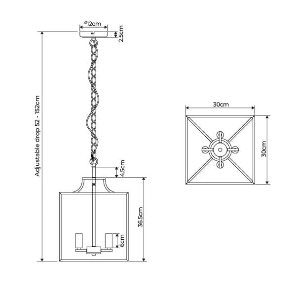Pagazzi Lighting Grove Matte Antique Brass Ceiling Light Pendant