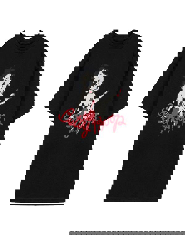 Betty Boop Womens Black Leg Short Sleeved T-Shirt