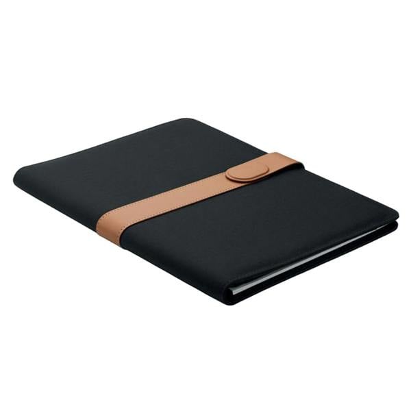 MidOcean Faux RPET A4 Conference Folder - Black - 
