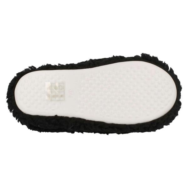 Eaze Ladies Eaze Fluffy Pom Pom Front Slippers