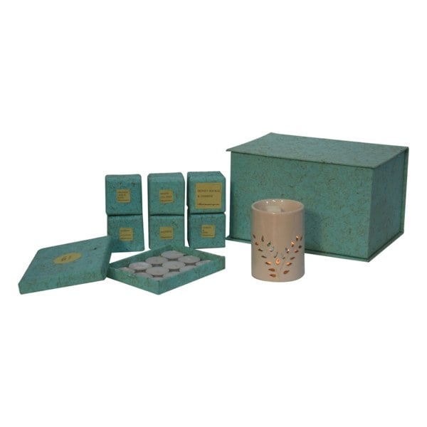 Artisan Furniture Cut-out Leaf Wax Melter Set (Fruit)