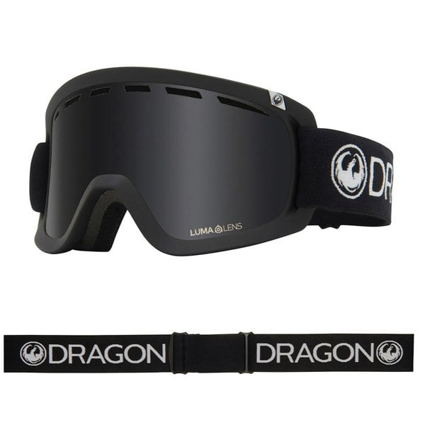 Dragon D2 - Black with Lumalens Dark Smoke Lens
