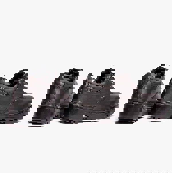 Grafters CONTRACTOR Unisex Leather Safety Shoes Black