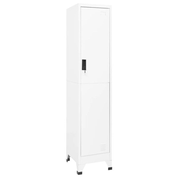 Berkfield Locker Cabinet White 38x45x180 cm Steel