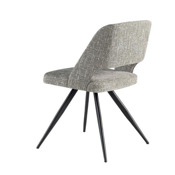 Angel Cerdá Grey Fabric Swivel Chair 4010