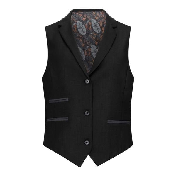 TruClothing Women's 3 Piece Tailored Fit Plain Black Formal Office Suit