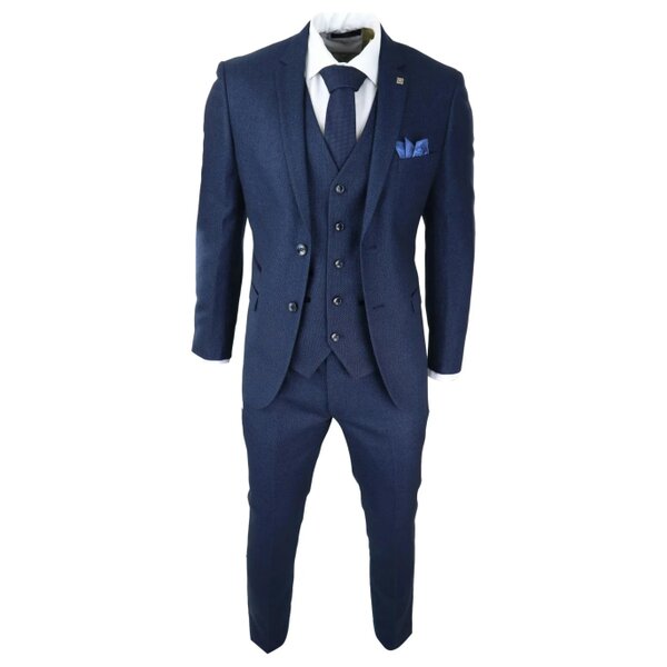 Paul Andrew Arthur - Men's Birdseye Navy Blazer