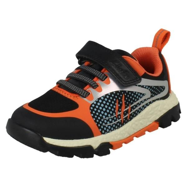 Clarks Boys Clarks Dinosaur Detail Casual Trainers Steggy2 Fly