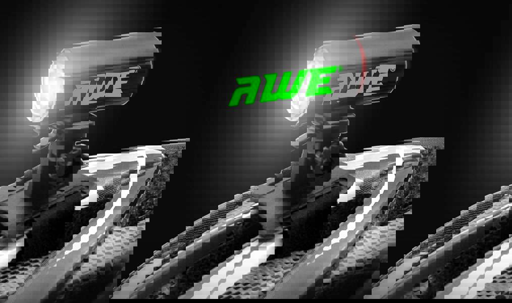 AWE 150 Lumens 1 x Front LED & 7 x Rear COB's USB Bike Helmet Light 360º Visibility