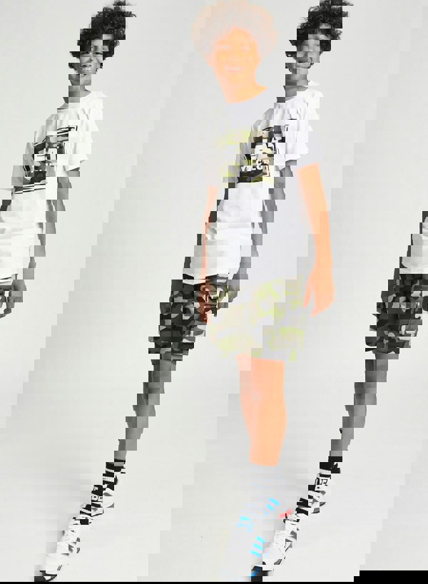 Beat Boyz Club Revolve Combat Shorts - Khaki Camo