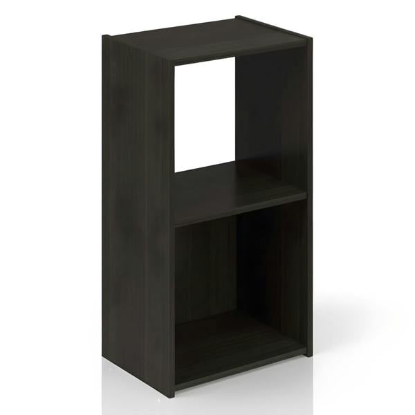WALPLUS Pelli Cubic Storage Cabinet, 2x1, Espresso designed for practical home storage