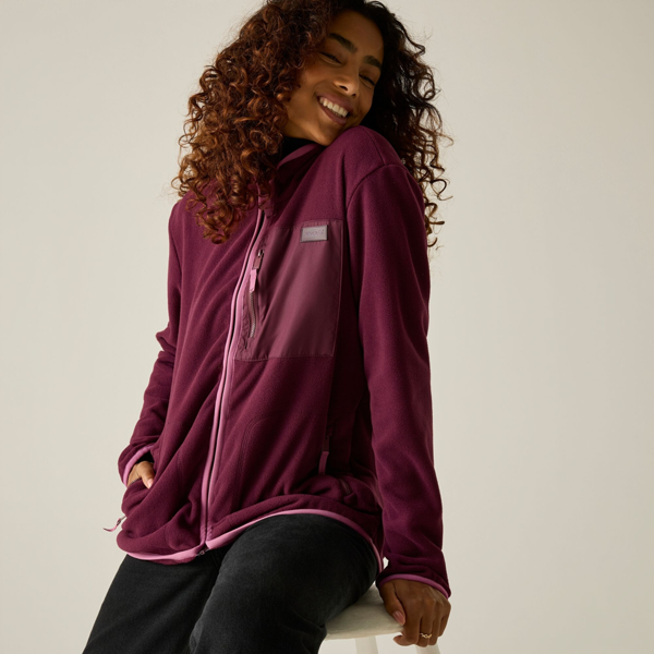 Regatta Womens Frankie Full Zip Fleece - Fig/Violet