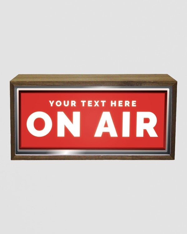 Personalised Light Box Sign – On Air LED Display for Creators & DJs