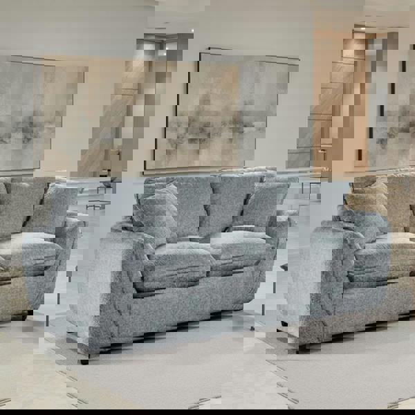 Furnishings For Less Berti Beige or Grey Fabric 2 Seater Sofa