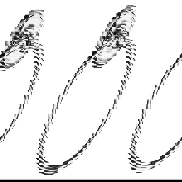 Polished chrome towel ring