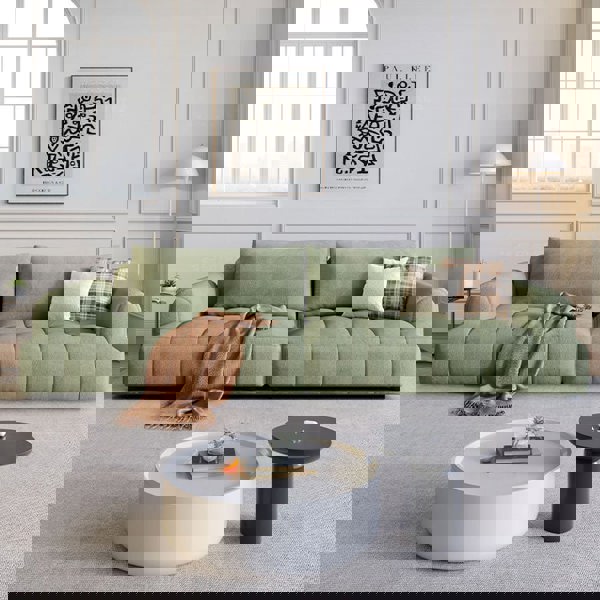 Grayson Puff Two Seater, Three Seater, Four Seater Sofa, Suede-Rit Concept-Rit Concept