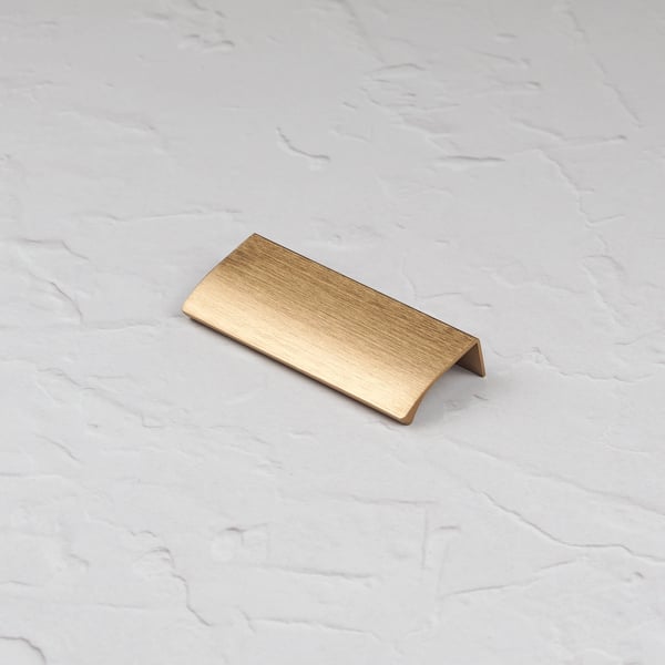 Handle & Home Brushed Brass Edge Mount Lip Pulls