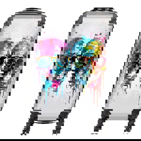 Warren Reed Splashart Happy Skeletons Suitcase