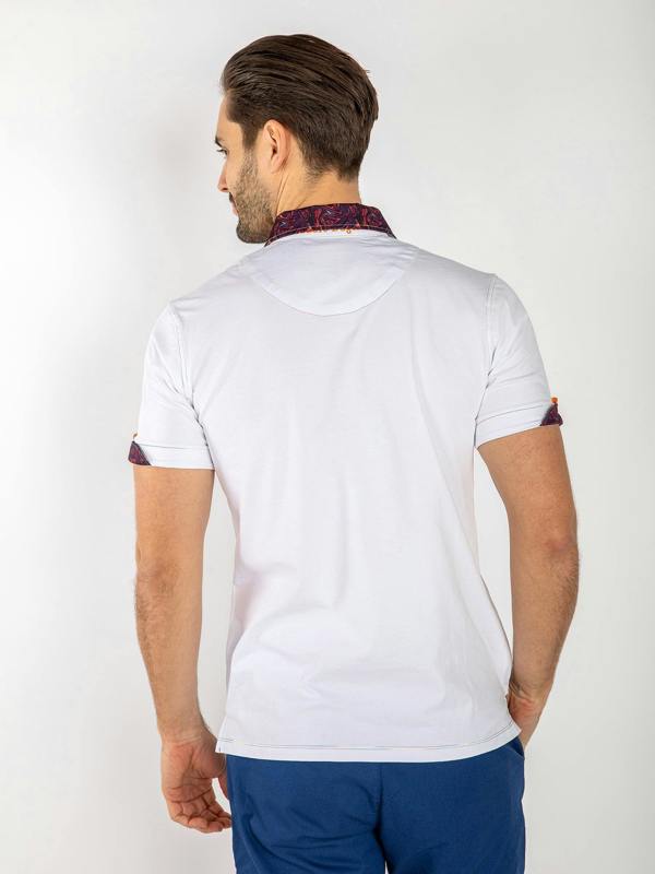 SIGNATURE POLO SHIRT WITH SHIMMER INSERT - Claudio Lugli Shirts
