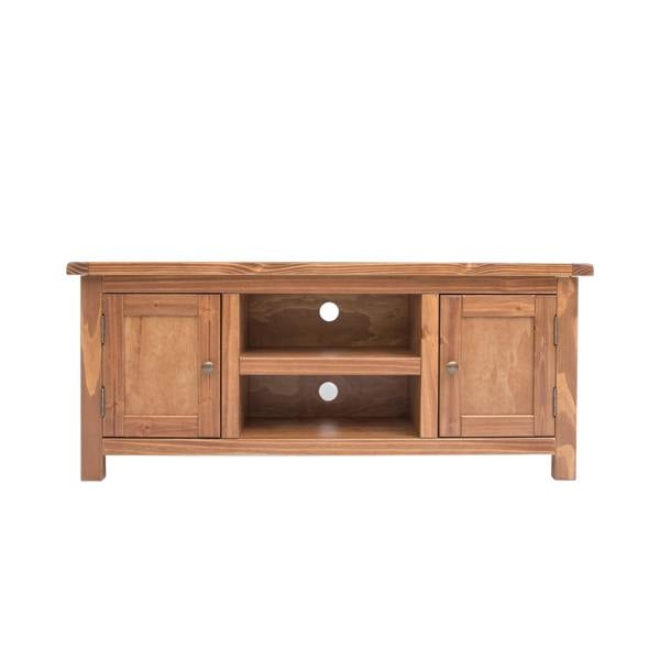 Padua Lacquered 2 Door TV Cabinet Brass Knob