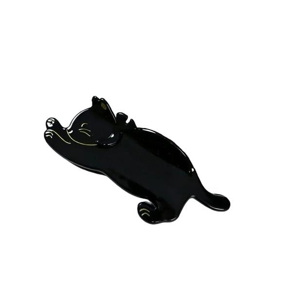 Gold Trip Black Stretching Cat Claw Clip
